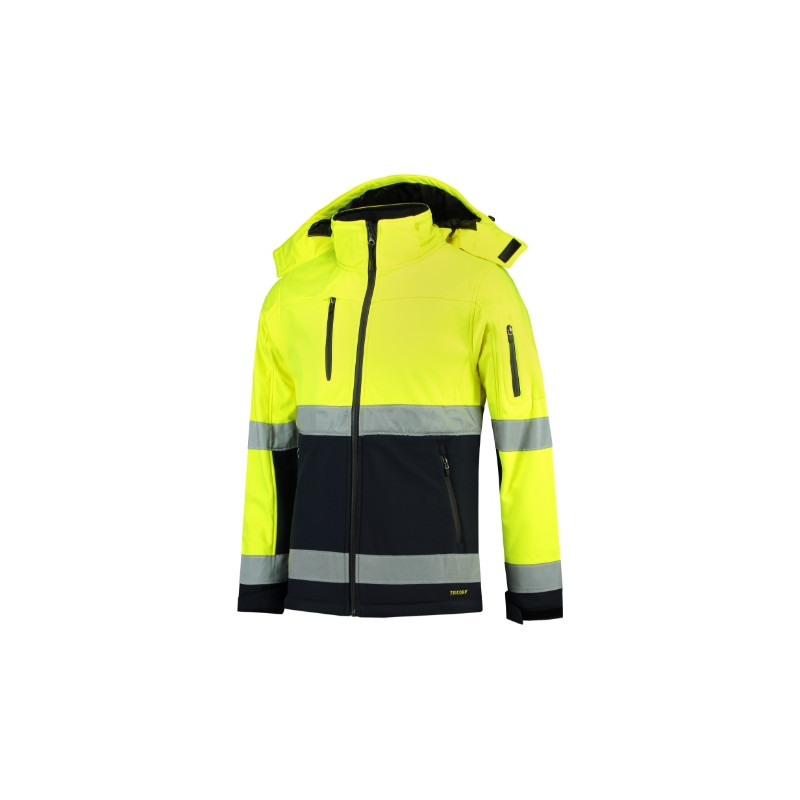 Softshell kurtka unisex Malfini Bi-color EN ISO 20471 Softshell T52