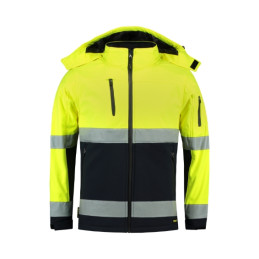 Softshell kurtka unisex Malfini Bi-color EN ISO 20471 Softshell T52