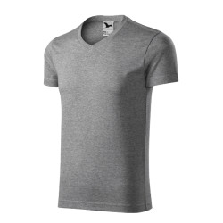 Malfini - Koszulka męska - Slim Fit V-neck 146