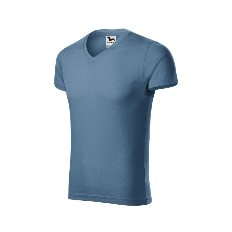 Malfini - Koszulka męska - Slim Fit V-neck 146