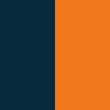 French Navy/Neon Orange